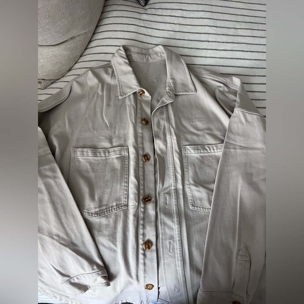 Vuori Mackenzie Shirt Jacket in Salt